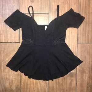 Free People Off The Shoulder Flowy Shirt